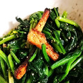 waka0812's cooksnap of when they made ほうれん草と油揚げのごま和え.