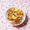 カレンガール's cooksnap of when they made 学校給食の高菜そぼろ丼✽.