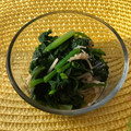 栗丸うさぎ's cooksnap of when they made ほうれん草とエノキの白だしで簡単おひたし.