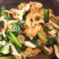 金魚のひらり's cooksnap of when they made ☆小松菜と油揚げとしめじの煮浸し☆.