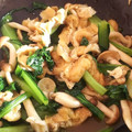 金魚のひらり's cooksnap of when they made ☆小松菜と油揚げとしめじの煮浸し☆.