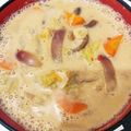 ellie21's cooksnap of when they made 豆板醤でピリからうまうま豆乳鍋.