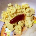 みぷ＊双子ママ's cooksnap of when they made レンジで簡単スクランブルエッグ【離乳食】.