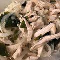 1035's cooksnap of when they made ❦鶏ささみとわかめのナンプラー和え❦.