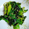 ＊キーツニャン＊'s cooksnap of when they made 小松菜のごま＆海苔和え.