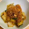 ルクエミ☆'s cooksnap of when they made チンゲン菜と春雨の味噌炒め♪.