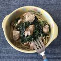 アップルブレッド's cooksnap of when they made 鶏肉とほうれん草のクリームパスタ.