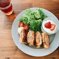 しろくまの台所's cooksnap of when they made ☆油揚げのひき肉とろーりチーズ☆.
