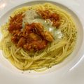蒼の雫sp's cooksnap of when they made 鶏胸肉と玉ねぎの簡単パスタ.