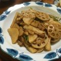 カントリーマァム's cooksnap of when they made 豚バラ・レンコン・山芋のサッパリ炒め.