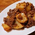 narimimama's cooksnap of when they made 材料２つで簡単♪じゃがいもとひき肉炒め.
