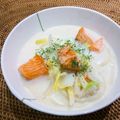 マダムカフェ♡'s cooksnap of when they made ＊濃厚＊鮭のクリーム煮＊.