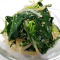 まろんクン's cooksnap of when they made ｍレンジで！もやしと小松菜の胡麻和え.