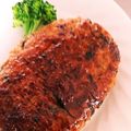 ランドセル餅's cooksnap of when they made 鶏胸肉でふんわり照り焼きハンバーグ.