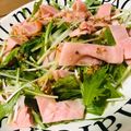 yuri08e's cooksnap of when they made 水菜とハムの粒マスタードサラダ.