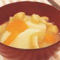 Aloha☆★'s cooksnap of when they made 新じゃが・新人参ごろごろ味噌汁.
