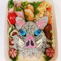 めいめい☆☆☆'s cooksnap of when they made 鬼滅の刃★嘴平伊之助キャラ弁.