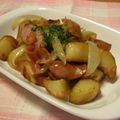 ノチアチ's cooksnap of when they made ポテトとウインナーのガーリック炒め.