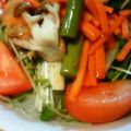 Shinsekai's cooksnap of when they made 水菜春雨ｻﾗﾀﾞ(ﾏﾖﾎﾟﾝ).