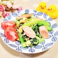 ももちゃんのれしぴ's cooksnap of when they made 魚肉ソーセージと小松菜のたまご炒め♪.