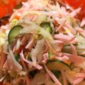 tomotoe's cooksnap of when they made 保育園給食★白菜とベーコンのサラダ.