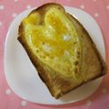 ＴＷＯＨＥＡＲＴＳ's cooksnap of when they made 愛情たっぷり＊❤模様のトースト＊.