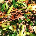 solunao's cooksnap of when they made ひじきと小松菜の甘辛そぼろ.