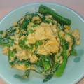 いとしのせん's cooksnap of when they made 醤油マヨde菜の花の卵とじ.