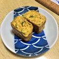 あみ丸's cooksnap of when they made ごはんですよでチーズ卵焼き♡.