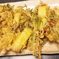cook⭐MAYU⭐'s cooksnap of when they made さつまいもと春菊のかき揚げ～♪♪.