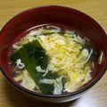 tetu＆natu's cooksnap of when they made 【病院】たまごわかめスープ【給食】.