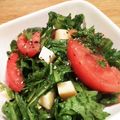 まゆらくら's cooksnap of when they made レタスにチーズ・胡桃のドレッシングサラダ.