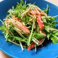 のんべぇヒロ's cooksnap of when they made カニカマと水菜の簡単サラダ.