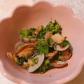 yesmama's cooksnap of when they made ✿あさりと菜の花と桜えびの春色和え物✿.