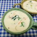 ととろ＆めい's cooksnap of when they made 鮭とほうれん草のミルクスープ.
