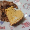 メイプル⌘'s cooksnap of when they made お弁当　ハート❤玉子焼き(卵焼き).