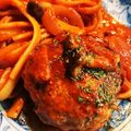 智恵ちゃんのつく恋慕's cooksnap of when they made 煮込みハンバーグ♪トマトソースで煮込んで.