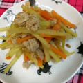 クックRLZENL☆'s cooksnap of when they made 大根の皮と豚肉のきんぴら☆大量消費☆節約.