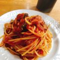 hapyriva's cooksnap of when they made ナスのトマトパスタ.
