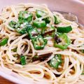 ☆ハートの若葉☆'s cooksnap of when they made 痩せるぞ！オクラ塩昆布の混ぜるだけパスタ.