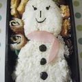 3姉妹ちゃんママ's cooksnap of when they made ♪キャラ弁　雪だるま♪.