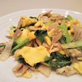 イエローバード's cooksnap of when they made 小松菜のベーコンエッグ.