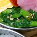 ﾋﾟﾛﾐ♡'s cooksnap of when they made 菜の花の辛子和え.