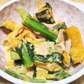 ぷくぷくダイエッター's cooksnap of when they made かぼちゃと小松菜とベーコンのクリーム煮.