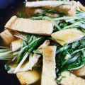 にゃ★にゃ's cooksnap of when they made 水菜と焼き油揚げの煮びたし.