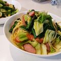 れら子's cooksnap of when they made 簡単ウインナーキャベツの和風パスタ.