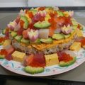 もたまゆたまとたま's cooksnap of when they made 雛祭り♡子供喜ぶ可愛いちらし寿司ケーキ.
