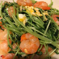 クックX7MMDE☆'s cooksnap of when they made 豆苗と玉子と海老のシャキシャキ炒め.
