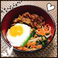 aipondayo's cooksnap of when they made 簡単！焼肉のタレが決め手！ビビンバ丼.