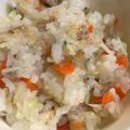 たろべえ2000's cooksnap of when they made 【離乳食後期】しらすチャーハン.